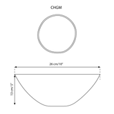 Bol de Service Organique Crème Mouchetée | Chacha